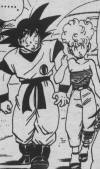 Mrs Briefs flirting (she was acutally asking Goku out on a friendly date!!) with Goku